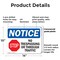 Signmission No Trespassing Or Through Traffic OSHA Notice Sign, Plastic, 14in W x 10in L, 2PK OS-2PACK-NS-P-1014-L-14962 - alternate 2